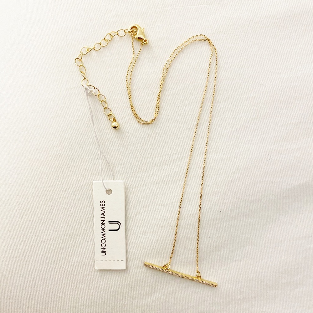 UNCOMMON JAMES Gold Bar Necklace [NWT]